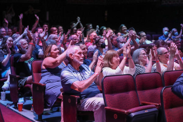 Sozo Bear Movie Night Crowd